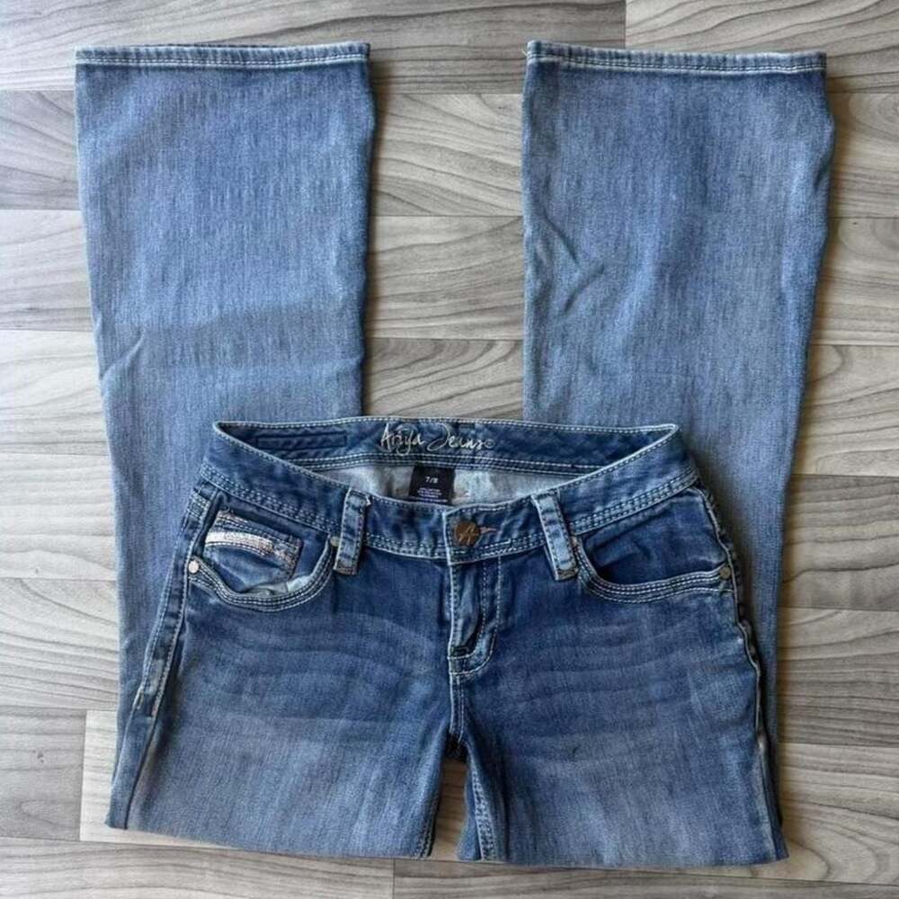 Ariya Jeans Vintage Y2K Low Rise Flare Jeans